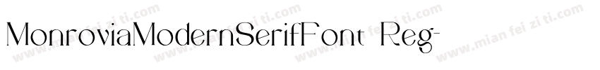 MonroviaModernSerifFont Reg字体转换